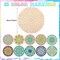 22 Pack DIY Wooden Mandala Art Set 10 Mandala Unfinished Wood Cutouts 12 Markers Lotus Flower Wood Painting Kits for Adults Painting, DIY Crafts Home Decors(Abstract Style)